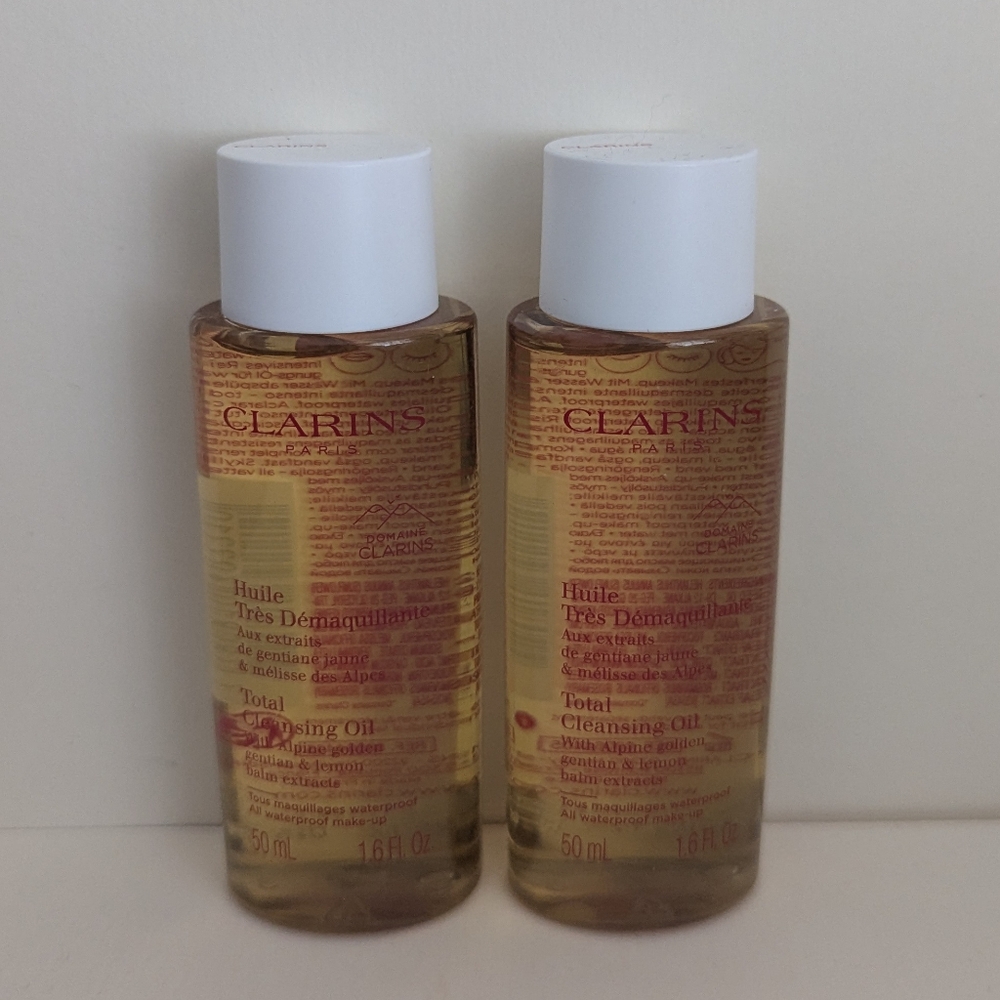 2 x Clarins Total Cleansing Oil, travel size.
